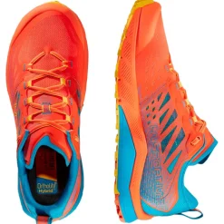 Chaussures de trail La Sportiva Jackal II Cherry Tomato Tropic Blue