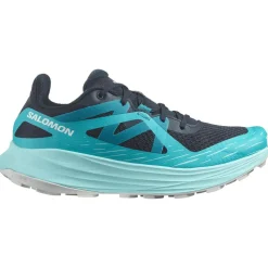 Chaussures de trail Salomon Ultra Flow W Carbon Peacock Blue White