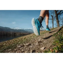 Chaussures de trail Salomon Ultra Flow W Carbon Peacock Blue White