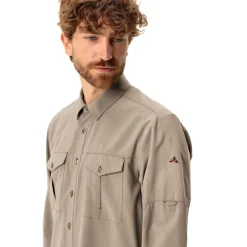 Chemise de rando Vaude Men's Rosemoor L/S Shirt II Linen Uni