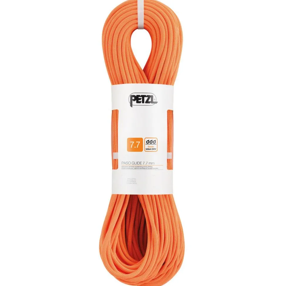 Corde Petzl Paso Guide 7,7mm Orange