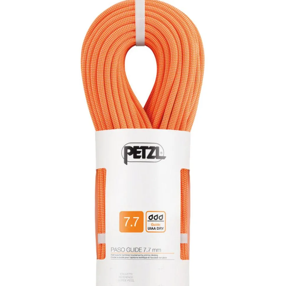 Corde Petzl Paso Guide 7,7mm Orange