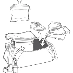 Duffel Burton Multipath 40L Small Duffel Bag True Black Ballistic