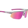 Lunettes de soleil AZR Arrow Rx Crystal Grise Vernie Rose Multicouche Rose