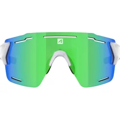 Lunettes de soleil AZR Aspin 2 Rx Blanche Mate Noir Multicouche Vert