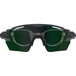 Lunettes de soleil AZR Coffret Race Rx Carbone Mate Multicouche Vert + Incolore
