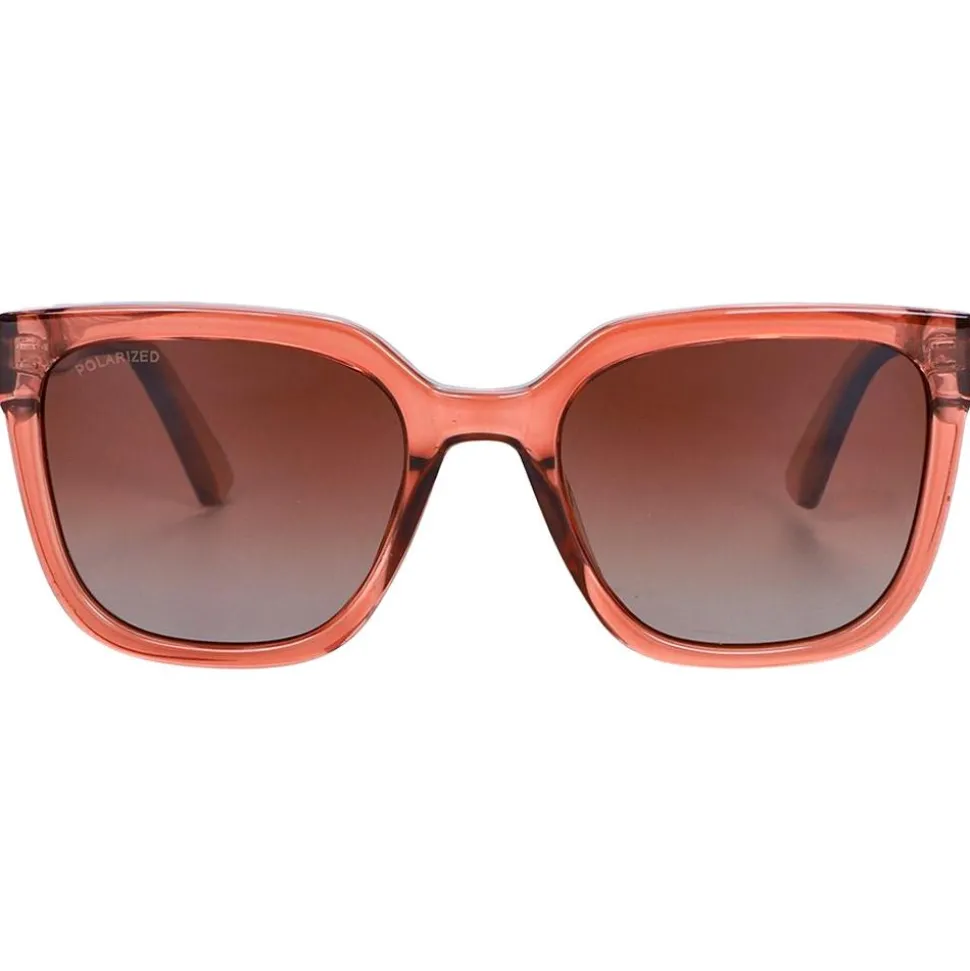 Lunettes de soleil AZR Kate Crystal Rose Vernie Polarisant Gris Dégradé