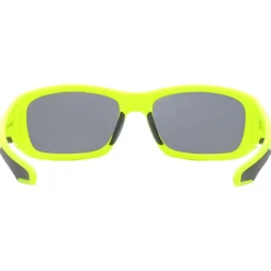 Lunettes de soleil AZR Nouméa Jaune Fluo Gris Miroir Polarized