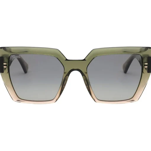 Lunettes de soleil Binocle Eyewear Victoria Shiny Gradient Kaki Brown Gradient Grey Polarized