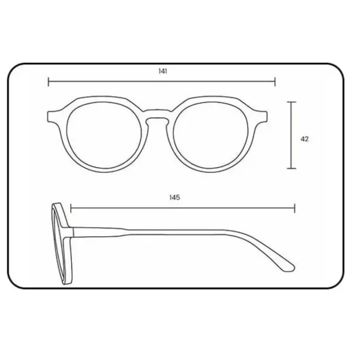 Lunettes de soleil Binocle Eyewear Melbourne Shiny Khaki Grey Polarized