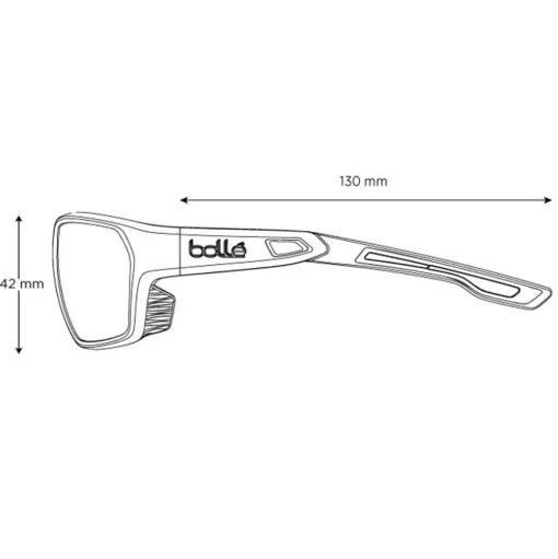 Lunettes de soleil Bollé Airfin Black Matte Blue Tns Polarized