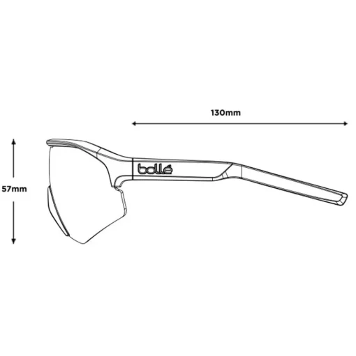 Lunettes de soleil Bollé Lightshifter XL Grey Crystal Phantom Clear Lava Photochromic