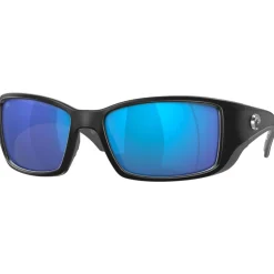 Lunettes de soleil Costa Del Mar Blackfin Matte Black Blue Mirror Polarized