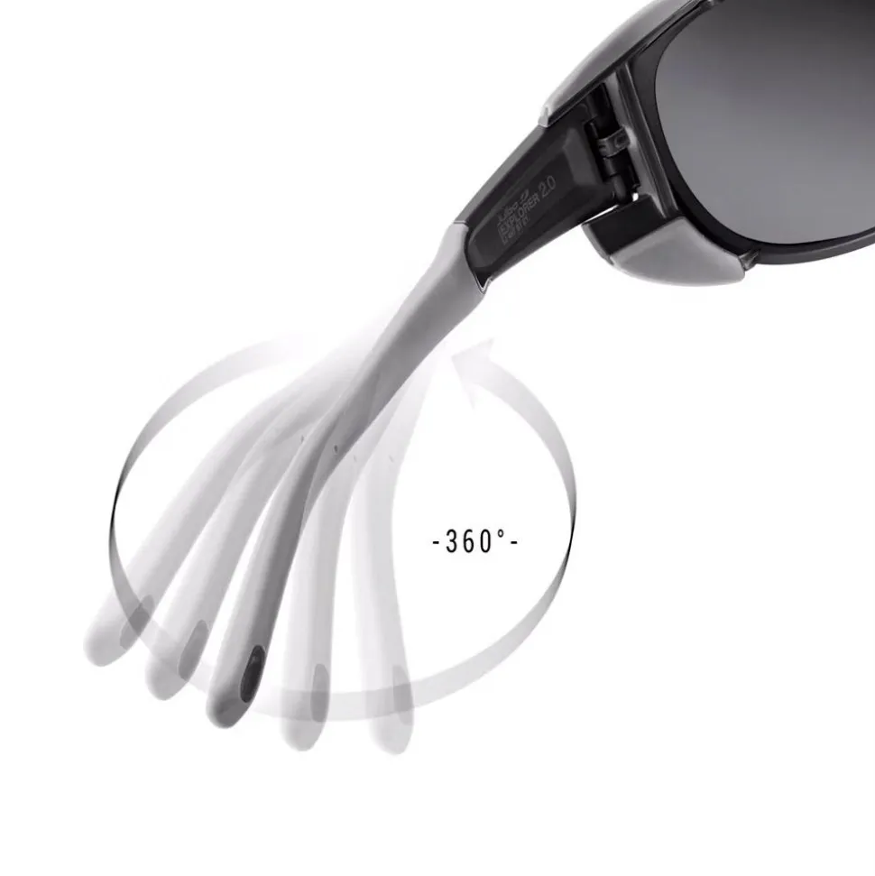 Lunettes de soleil Julbo Explorer 2.0 Translucide Noir Bleu Reactiv 0-4 High Contrast