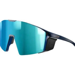 Lunettes de soleil Julbo Edge Cover Mat Bleu Gris Spectron Hd 4 Polarized