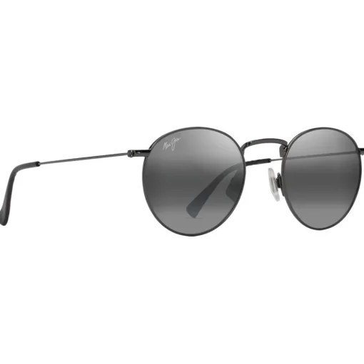 Lunettes de soleil Maui Jim Pukaua Ruthénium Foncé Brillant Gris Neutre MauiPure