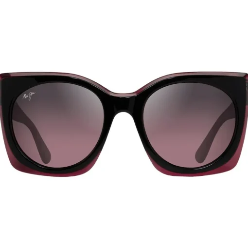 Lunettes de soleil Maui Jim Pakalana Cerise Noire Maui Rose Minéral SuperThin