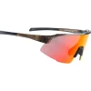 Lunettes de soleil Mundaka Optic Kjarr Dark Grey Translucide Smoke Cx Full Red Revo