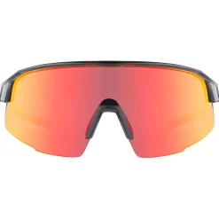 Lunettes de soleil Mundaka Optic Kjarr Dark Grey Translucide Smoke Cx Full Red Revo