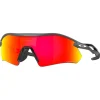 Lunettes de soleil Oakley Radar Plate Matte Carbon Prizm Ruby