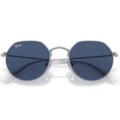 Lunettes de soleil Ray Ban Jack Kids Polished Silver Dark Blue