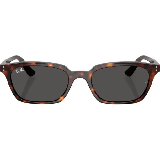 Lunettes de soleil Ray Ban RB4456 Zaya Polished Havana Dark Grey