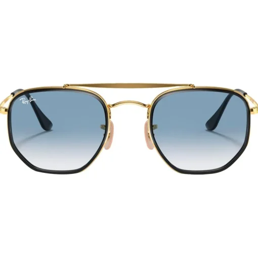 Lunettes de soleil Ray Ban RB3648M Marshal II Polished Gold Gradient Light Blue