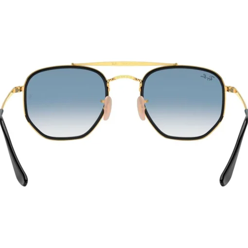 Lunettes de soleil Ray Ban RB3648M Marshal II Polished Gold Gradient Light Blue