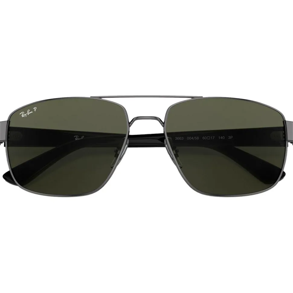 Lunettes de soleil Ray Ban RB3663 Polished Gunmetal Green G-15 Polar