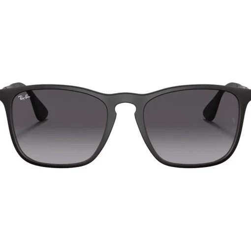Lunettes de soleil Ray Ban RB4187 Chris Matte Rubber Black Dark Grey Gradient