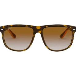 Lunettes de soleil Ray Ban RB4147 Boyfriend Polished Light Havana Gradient Light Brown