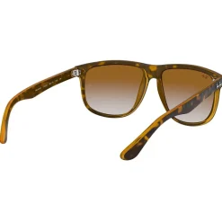 Lunettes de soleil Ray Ban RB4147 Boyfriend Polished Light Havana Gradient Light Brown