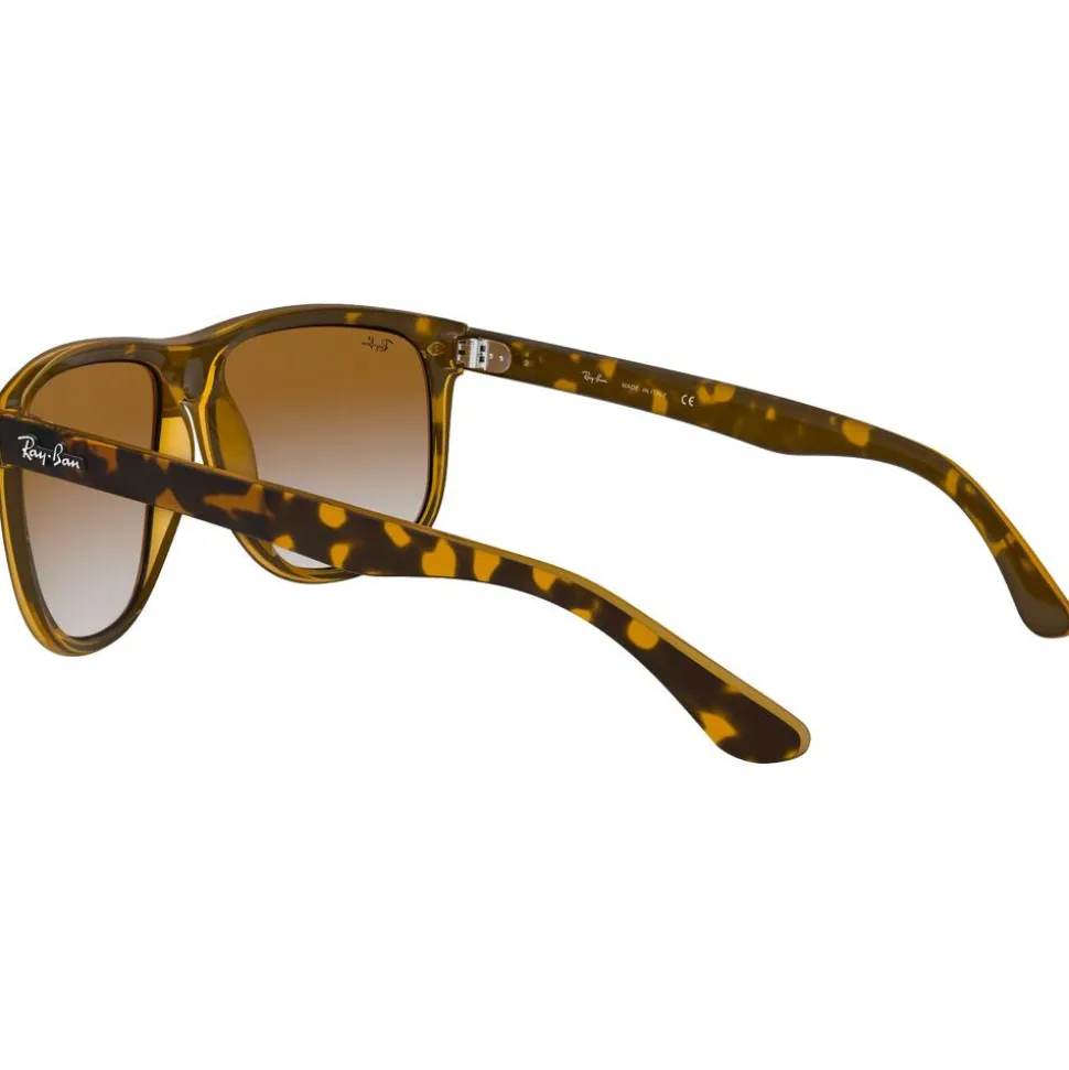 Lunettes de soleil Ray Ban RB4147 Boyfriend Polished Light Havana Gradient Light Brown