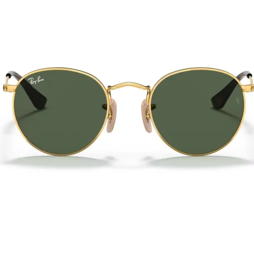 Lunettes de soleil Ray Ban Round Kids Polished Arista Gold Dark Green