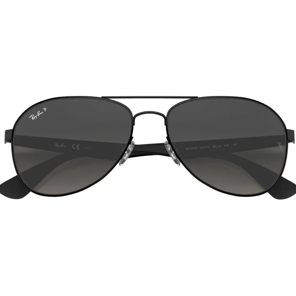 Lunettes de soleil Ray Ban RB3549 Polished Black Grey Polar
