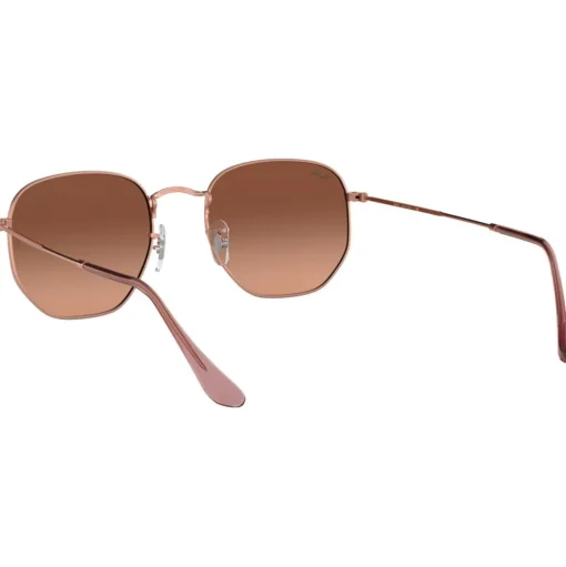 Lunettes de soleil Ray Ban RB3548N Hexagonal Flat Polished Copper Gradient Brown