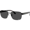 Lunettes de soleil Ray Ban RB3751CH Polished Black Chromance Dark Grey Polar