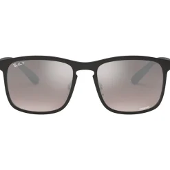 Lunettes de soleil Ray Ban RB4264 Matte Black Chromance Silver Polar