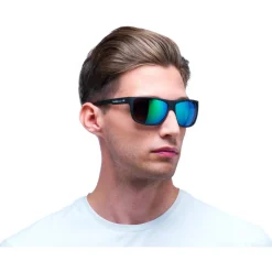 Lunettes de soleil Red Bull Spect Loom Matte Black Smoke Green Mirror Polarized