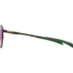 Lunettes de soleil Red Bull Spect Redms Panto Matt Black Olive Green Green Mirror Polarized