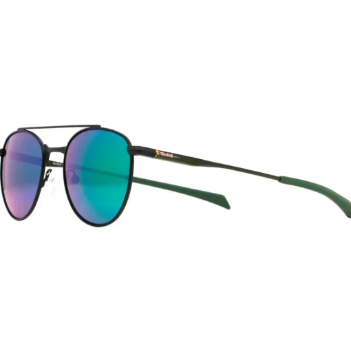 Lunettes de soleil Red Bull Spect Redms Panto Matt Black Olive Green Green Mirror Polarized