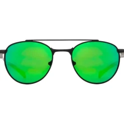 Lunettes de soleil Red Bull Spect Redms Panto Matt Black Olive Green Green Mirror Polarized