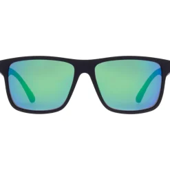 Lunettes de soleil Red Bull Spect Maze Matt Soft Touch Black Smoke Purple Green Mirror