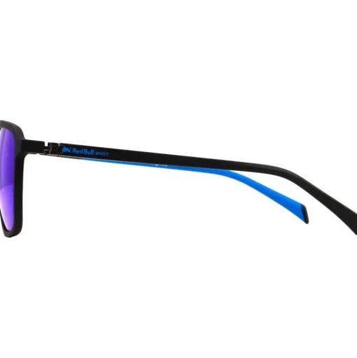 Lunettes de soleil Red Bull Spect Redps Square Matt Black Smoke Blue Mirror Polarized