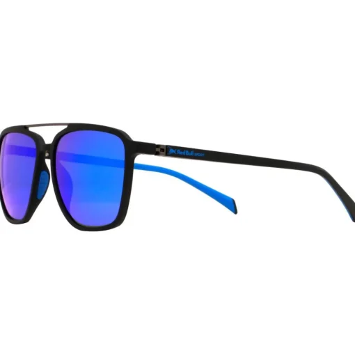 Lunettes de soleil Red Bull Spect Redps Square Matt Black Smoke Blue Mirror Polarized