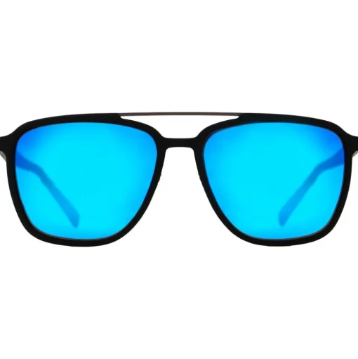 Lunettes de soleil Red Bull Spect Redps Square Matt Black Smoke Blue Mirror Polarized