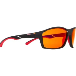 Lunettes de soleil Red Bull Spect Drill Matt Black Orange Red Mirror