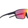 Lunettes de soleil Red Bull Spect Daft Matt Metallic Black Blue Red Purple Mirror