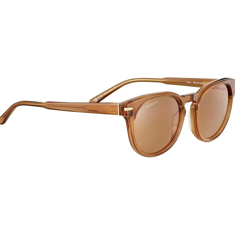 Lunettes de soleil Serengeti Havah Crystal Caramel Brown Mineral Polarized Drivers