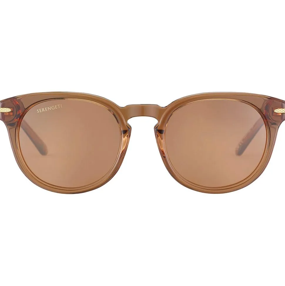 Lunettes de soleil Serengeti Havah Crystal Caramel Brown Mineral Polarized Drivers